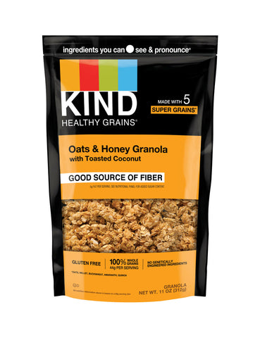 Kind Oats and Honey Clusters with Toasted Coconut (6x11 Oz)