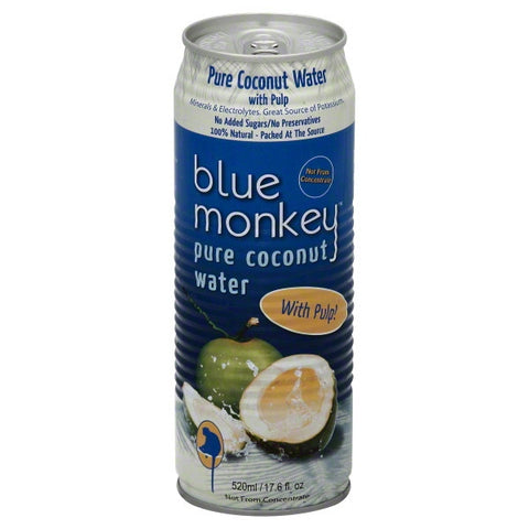 Blue Monkey Coconut Water W/Plp (24x17.6OZ )
