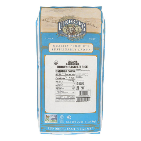 Lundberg Farms Basmati Brown Rice (1x25lb)