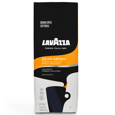 Lavazza Gran Aroma Medium Roast Ground Coffee (6x12 OZ)