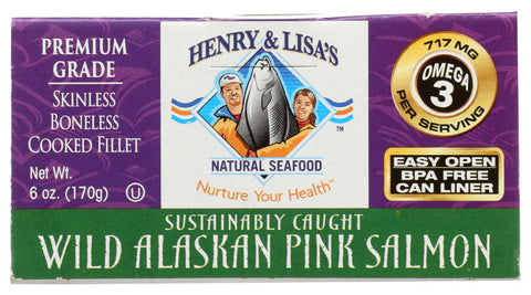 H&L WLD ALSKN PNK SALMON ( 12 X 6 OZ   )