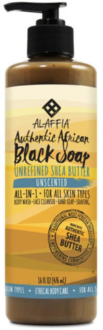 ALAF BLK SOAP UNSCENTED ( 1 X 16 O    )