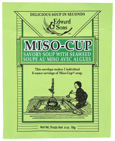 Edward & Sons Miso Cup Seaweed (24x0.7OZ )