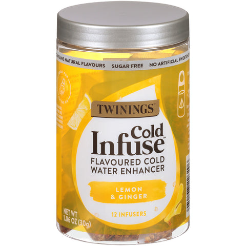 TWININGS LEMON GINGER  ( 6 X 12 OZ   )