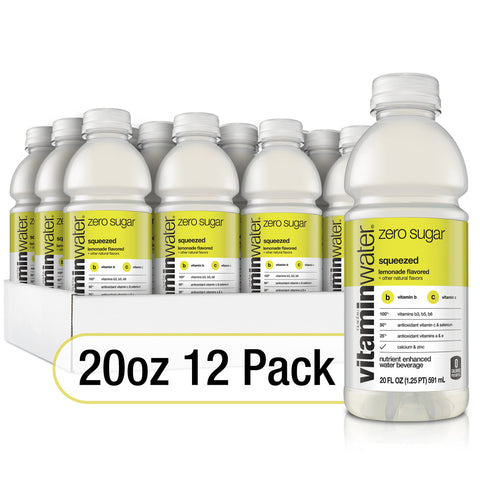 GLC VIT WTR ZERO SQUEEZD ( 12 X 20 OZ   )