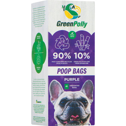 GRNPLY POOP BAGROLL PRPL ( 12 X 45 CT   )