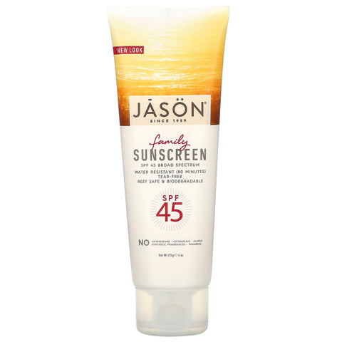 Jason's Sunscreen Family Size Spf45 (1x4 Oz)