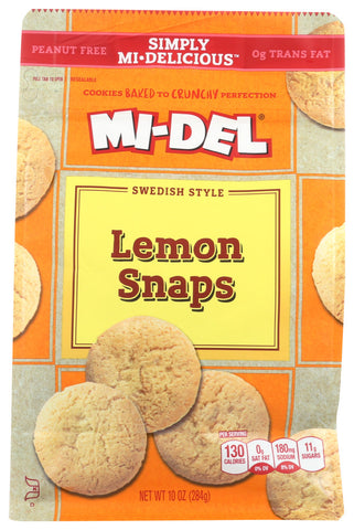 MIDEL LEMON SNAPS ( 8 X 10 OZ   )