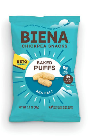 BIENA KETO SEA SALT PUFF ( 12 X 3.2 OZ   )