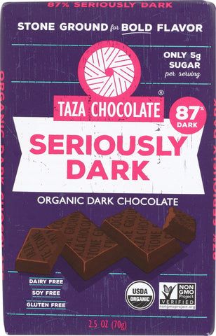 OG2 TAZA SRSLY DRK 87%SG ( 10 X 2.5 OZ   )