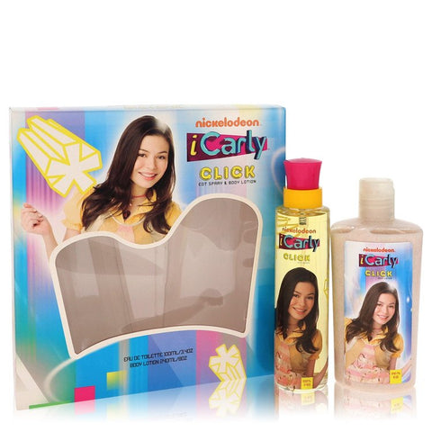 iCarly Click by Marmol & Son - Gift Set -- 3.4 oz Eau De Toilette Spray + 8 oz Body Lotion