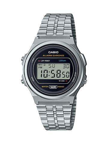 Casio Unisex Classic Digital Watch with Stainless Steel Bracelet A171WE-1A