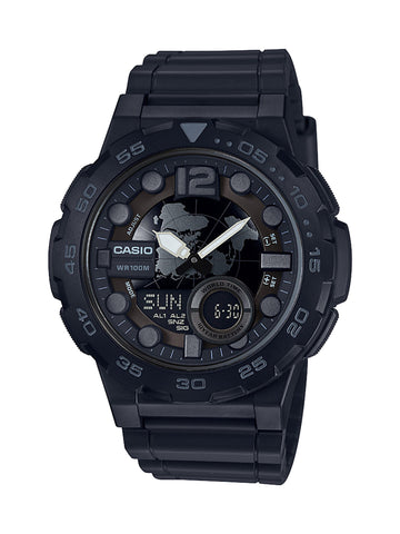 Casio Men's 'Classic' Quartz Black Resin Watch