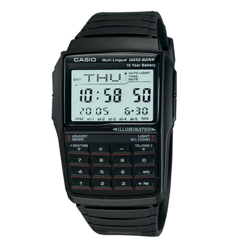 Casio Men's DBC32-1A Data Bank Black Digital Watch