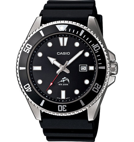 Casio Men's MDV106-1AV 200M Duro Analog Watch, Black