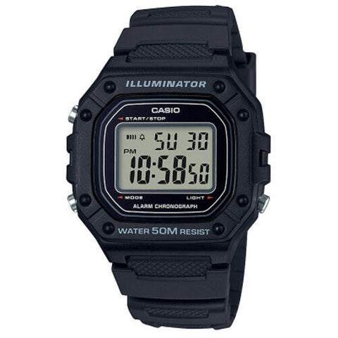 Casio Men's W218H-1A Black Digital Watch