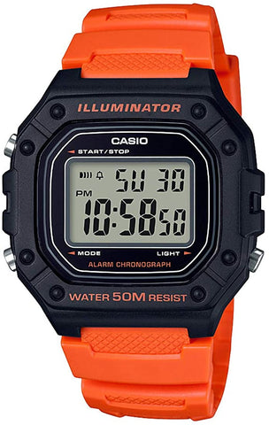 Casio Men's W218H-4B2 Red Digital Watch