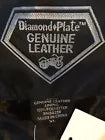 Diamond Plate Route 66 Ladies Rock Design Genuine Lambskin Leather Vest XL