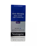 Neutrogena Anti-Wrinkle Deep Wrinkle Night Moisturizer Retinol SA 1.4 oz New in Box