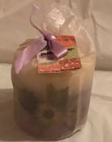 Candles Natural Dried Flowers NEW 3.5" & 3.5" Lavender Scent