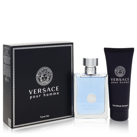 Versace Pour Homme by Versace - Gift Set -- 3.4 oz Eau De Toilette Spray + 3.4 oz Shower Gel