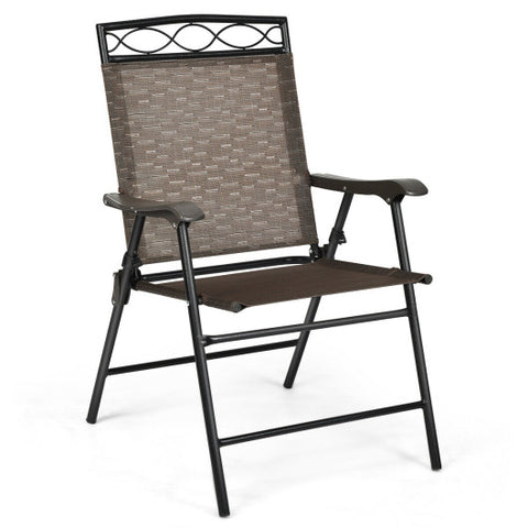 Set of 4 Patio Folding Chairs Set of 4 Patio Folding Chairs