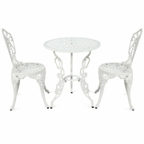 3 Pieces Patio Table Chairs Furniture Bistro Set 3 Pieces Patio Table