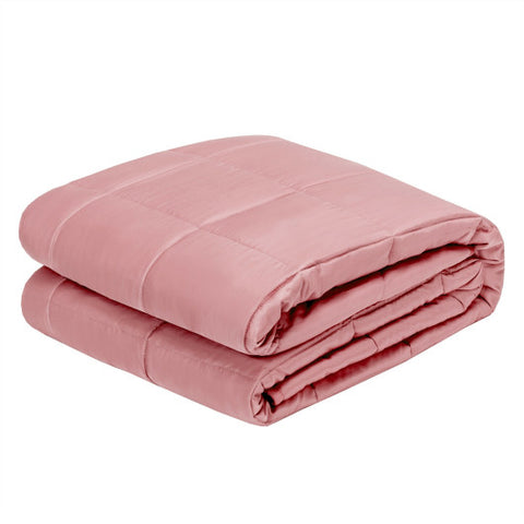 48"x72" Heavy Weighted 15lb Natural Bamboo Fabric Blanket-Pink 48"x72"