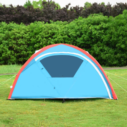 3 Persons Inflatable Camping Waterproof Tent with Bag And Pump 3 Persons