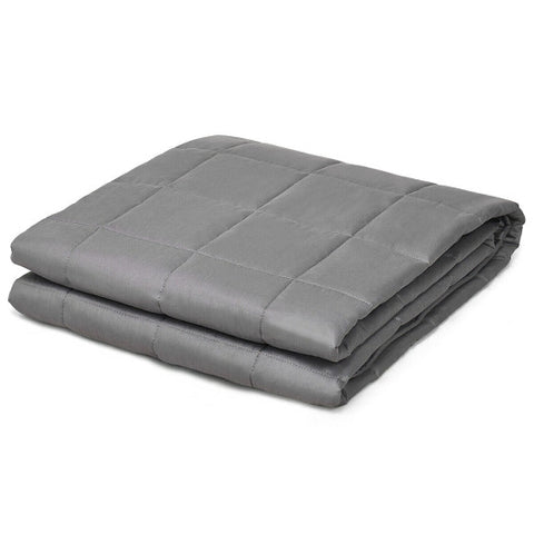17 lbs Weighted 100% Cotton Blankets-Gray 17 lbs Weighted 100% Cotton