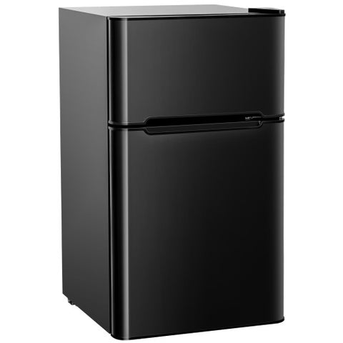 3.2 cu ft. Compact Stainless Steel Refrigerator-Black 3.2 cu ft. Compact