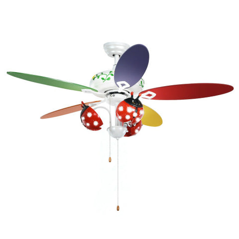 52 Inch Kids Ceiling Fan with Pull Chain Control 52 Inch Kids Ceiling Fan