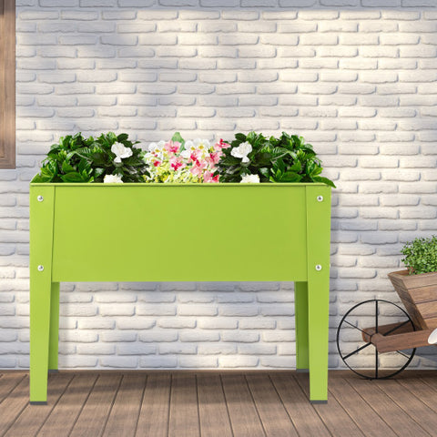 24.5 x 12.5 Inch Outdoor Elevated Garden Plant Stand Flower Bed Box 24.5 x