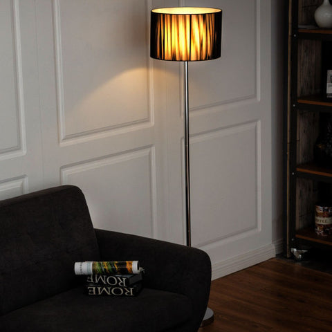 Modern Classic Stainless Floor Lamp w/ 4 LED Bulbs Modern Classic Stainless