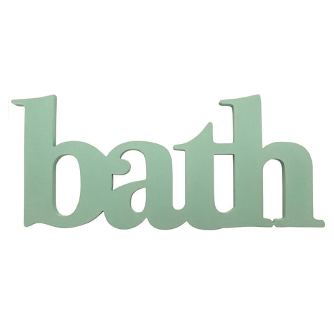Seafoam Green Bath Word Wall Decor