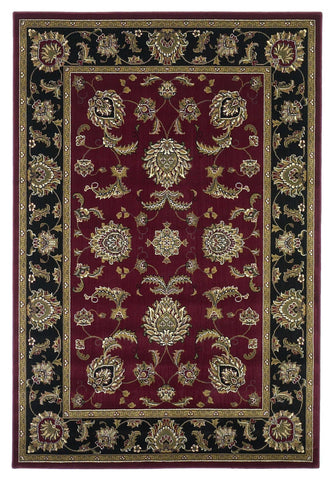 1' X 2' Red Or Black Medieval Inspired Area Rug