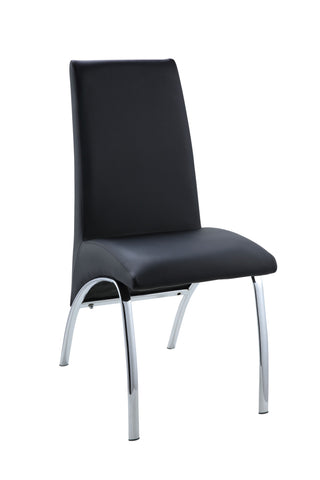 17" X 24" X 38" Black Metal Side Chair (Set-2) 17" X 24" X 38" Black Metal