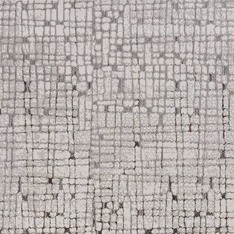 3' X 5' Grey Mosaic Area Rug