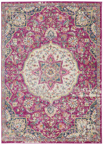 5' X 7' Pink Dhurrie Area Rug
