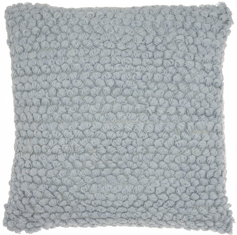 Periwinkle Knotted Detail Throw Pillow