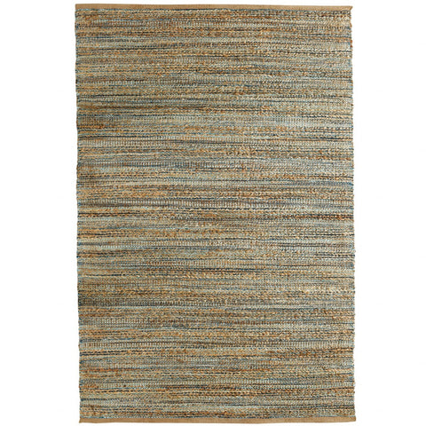 8' X 10' Natural Dhurrie Hand Woven Area Rug