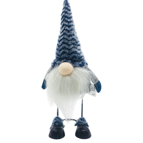 Blue Hat Standing Wire Leg Gnome