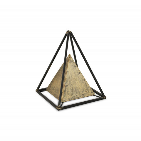 Metal Triangular Decorative Sculpture