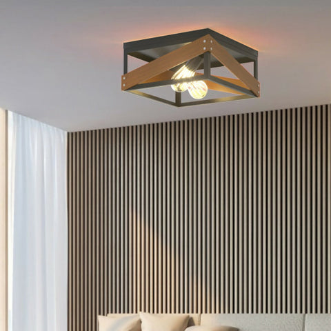 Living Room Adjustable Rustic Ceiling Geometric Lamp Living Room Adjustable