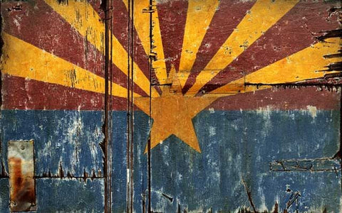 Distressed Arizona Flag Wall D��cor