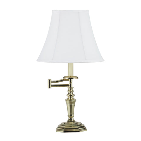23” Transitional Gold Arm Metal Table Lamp