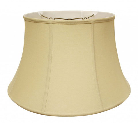 19" Pale Brown Drum Linen Lampshade