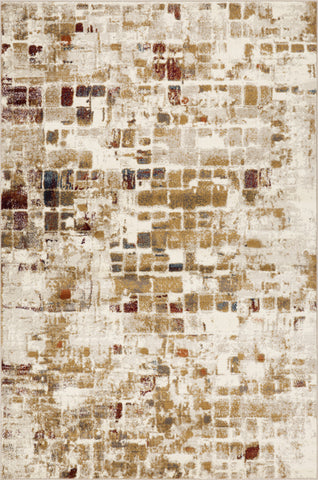 3' X 5' Natural Abstract Dhurrie Area Rug