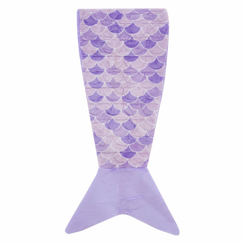 Purple Mermaid Tail Weighteded Throw Blanket