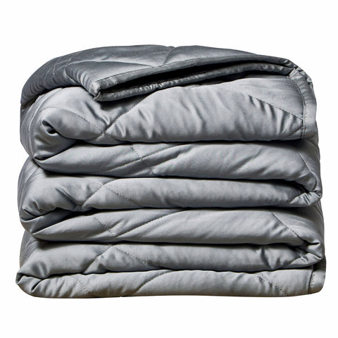 Grey Bamboo Weighted Breathable Throw Blanket